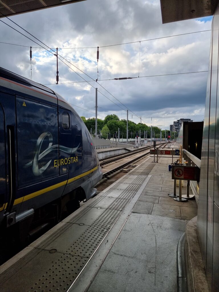 Eurostar - barrierefreies Reisen durch Sonnenblumenhalsband